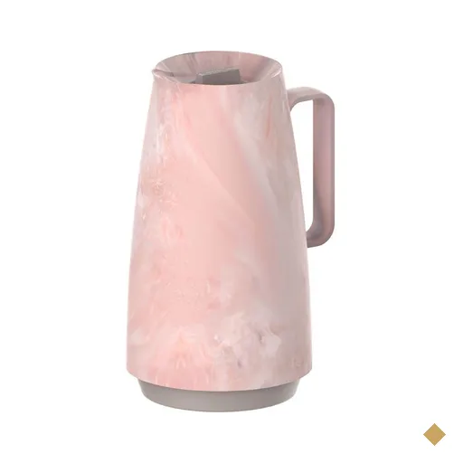 Bule Térmico Tramontina Exata em Plástico Marmorizado Rosa 500 ml