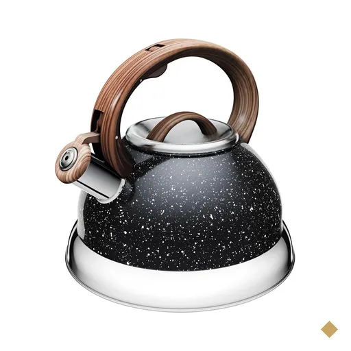 Chaleira Auros 2,7 L Wooden Euro Cozinha Inox Uso Doméstico