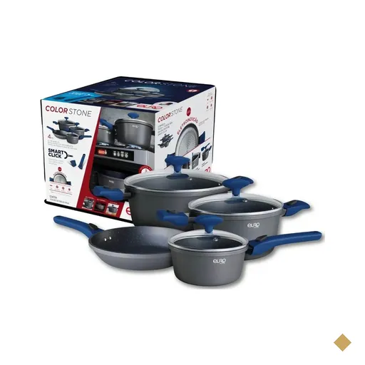 Conjunto de Panelas Colorstone 4 Peças Smart Click Euro