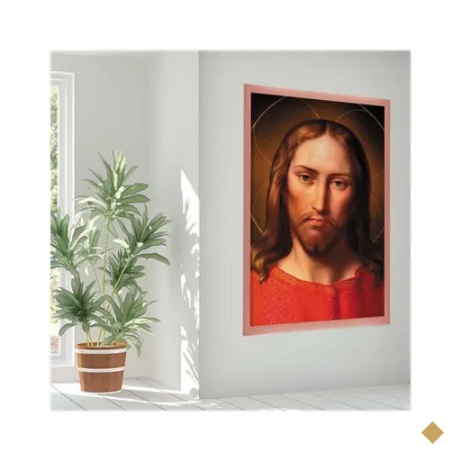 Quadro com Moldura O Divino ROSE METALIZADO - Grande