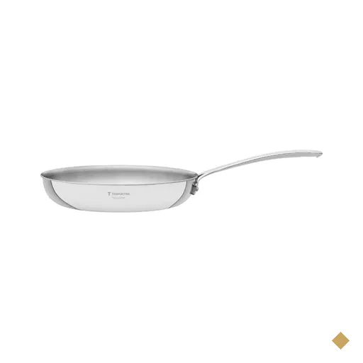 Frigideira Tramontina Luna em Aço Inox 30 cm 3,4L Fundo Triplo Compatível com…