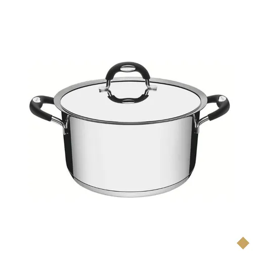 Caçarola Funda Tramontina Duo Silicone em Aço Inox 16 cm 1,8L Fundo Triplo…