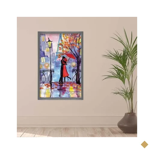 Quadro com Moldura Ville D'amour GRAFITTI METALIZADO - Grande