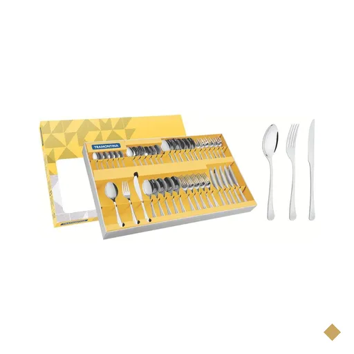 Faqueiro Tramontina Havana Aço Inox com Facas para Churrasco 42 Peças