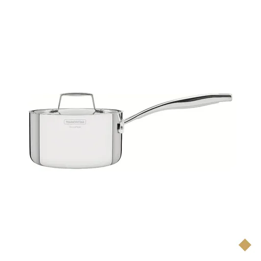 Panela Tramontina Grano em Aço Inox 16 cm 1,7L Fundo Triplo Compatível com…
