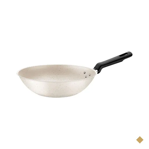 Wok Tramontina Loreto em Alumínio Antiaderente Starflon 24 cm 2,2 L Bege
