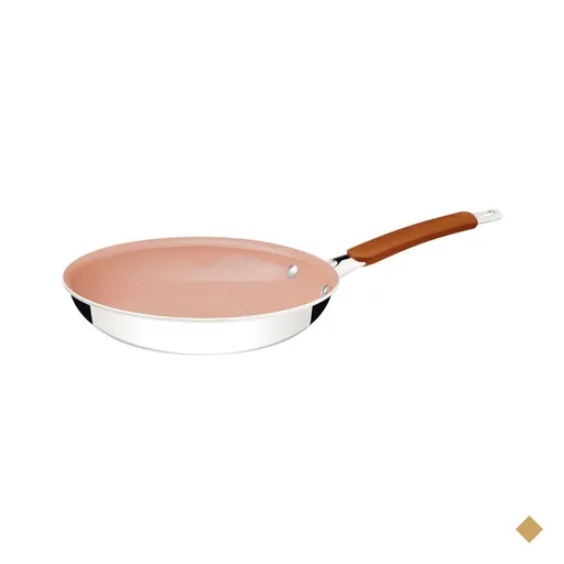 Frigideira Tramontina Romagna Aço Inox Cerâmico Marfim 25 cm 1,95 L