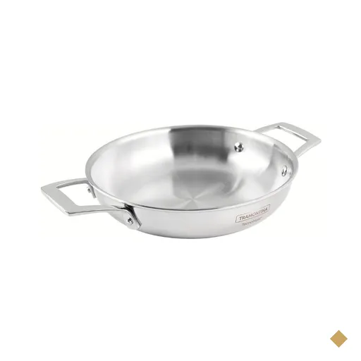 Frigideira Pergaminho Tramontina Aço Inox Corpo Triplo 26 cm