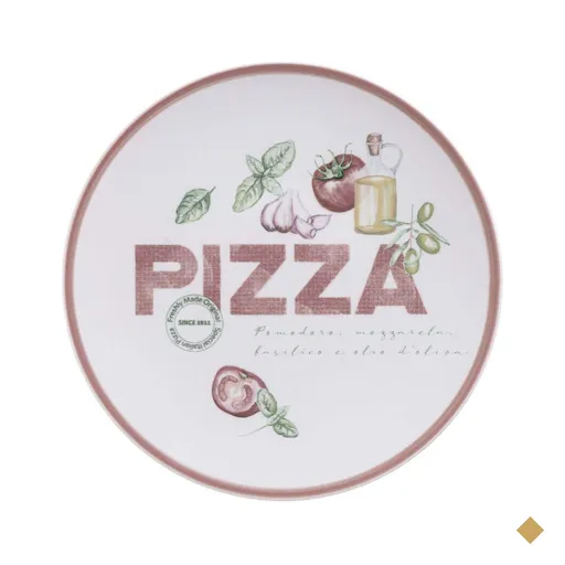 Jogo 12 Pratos Raso 25cm em Porcelana Decorada para Servir Pizza Tramontina…