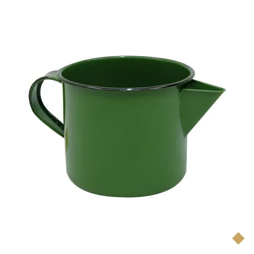 Caneca Esmaltada Com Bico Alça N12 Verde Escuro Metallouça 1L Leiteira…
