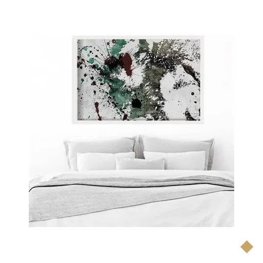Quadro com Moldura Lobo Branco - Médio