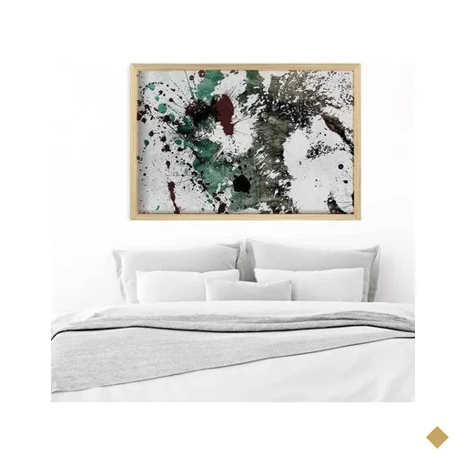 Quadro com Moldura Lobo MADEIRA CLARA - Médio