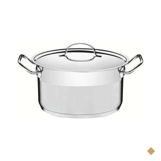 Caçarola Funda Tramontina Professional Aço Inox 8,4L com Tampa Plana e Fundo…