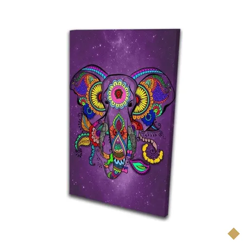 Quadro Decorativo Ganesha Elefante Mandala