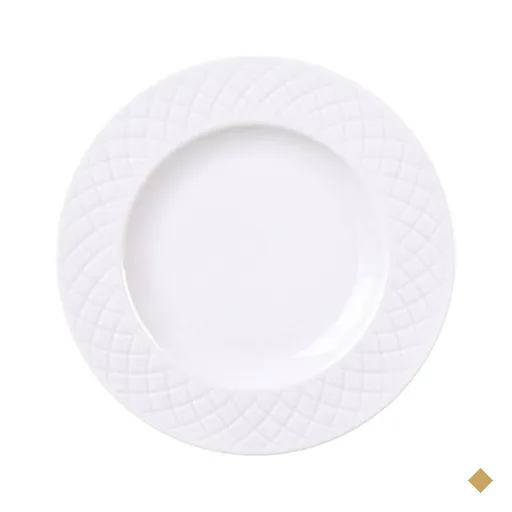 Jogo 12 Pratos de Sobremesa 21cm Branco em Porcelana Tramontina Ingrid Mesa…