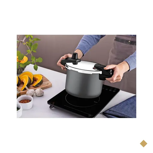 Panela de Pressão Tramontina Arizona Indução Alumínio 20 cm 4,5 L Titânio