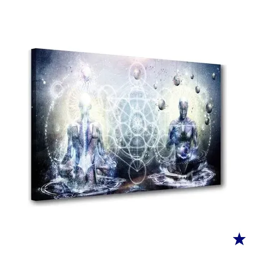 Quadro Decorativo Processo De Iluminaçao Fisica Quantica