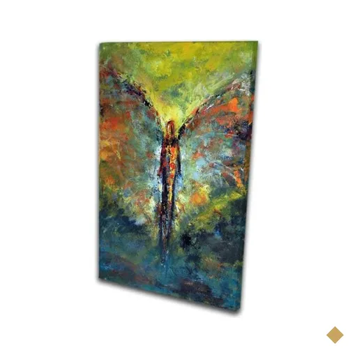 Quadro Decorativo Sala Obra Abstrata Anjo De Assas de Anjos