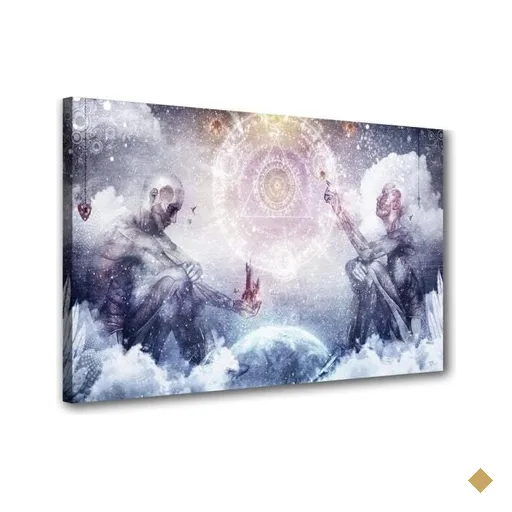 Tela Quadro Decorativo Sala Seres De Luz Iluminados