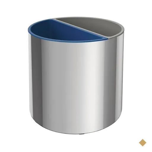 Lixeira Tramontina Ravena Aço Inox 4 L + 4 L