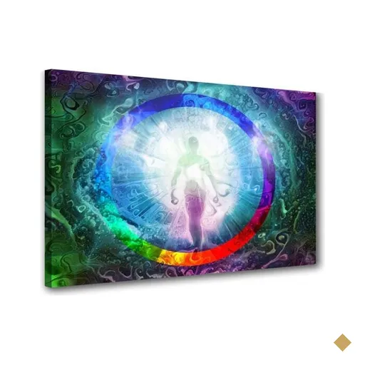 Quadro Decorativo Energia Luz Corpo Humano Universal