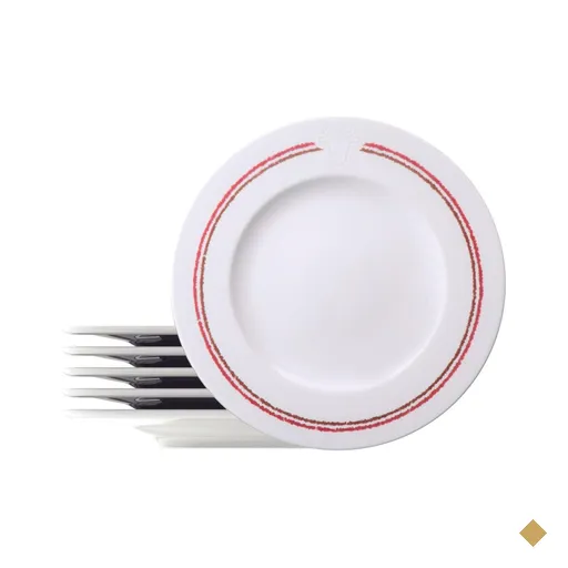 Kit Prato Raso Tramontina Churrasco Classic em Porcelana 28 cm 6 Peças