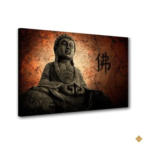 Quadro Decorativo Em Canvas Buda Energia Meditaçao