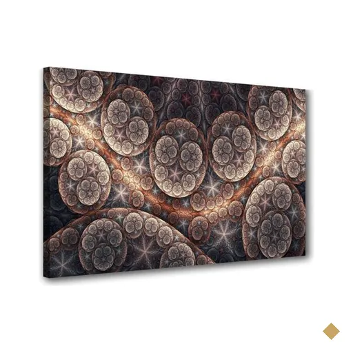Quadro Decorativo Sala Decorativo Mandala Linha Ouro