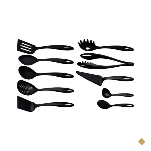 Jogo de Utensílios Tramontina Ability em Nylon Preto 10 Peças