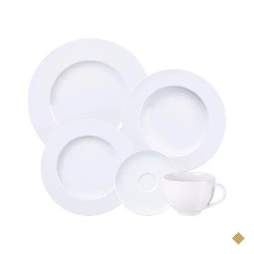 Aparelho de Jantar Tramontina Maria Augusta em Porcelana 20 Peças