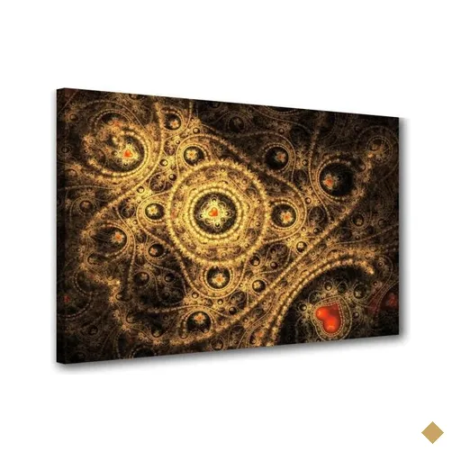 Quadro Decorativo Abstrato Mandala Coraçao Amor