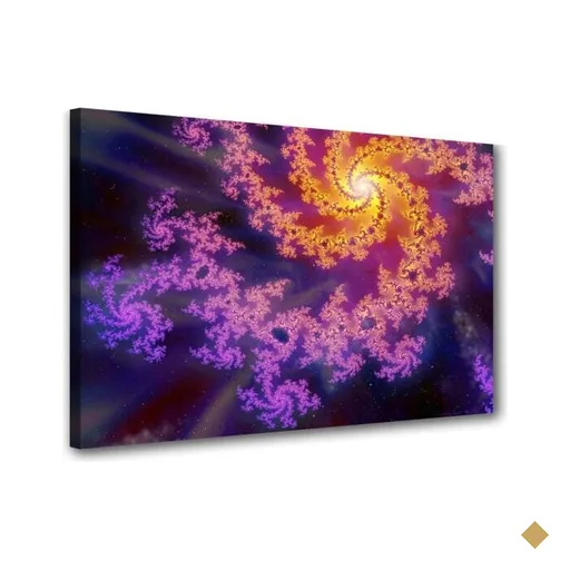 Quadro Decorativo Sala Mandala Fractal Luz Do Sol
