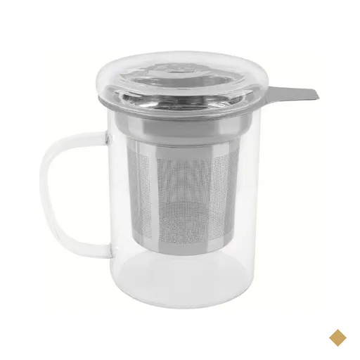 Caneca de Vidro Tramontina com Infusor de Chá 350 ml