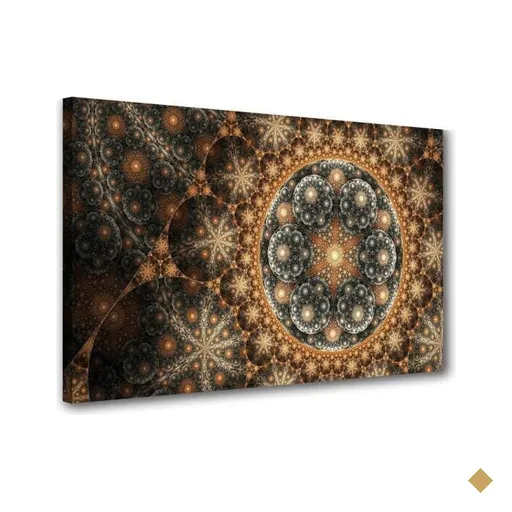 Quadro Decorativo Sala Cozinha Fractal Nuvem