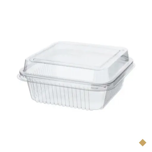 300un Embalagem para Doce Quadrado 200ml G650 Transparente 10,7x10,7x4,7cm…
