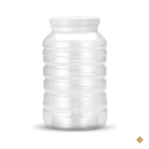 Kit 6 Potes para Conservas 3L Plástico Tampa Alumínio G2530 Galvanotek