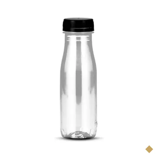 70un Garrafa PET Plástica Transparente com Tampa 200ml G3520 Galvanotek