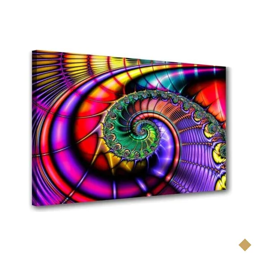 Quadro Decorativo Sala Abstrato Fractal