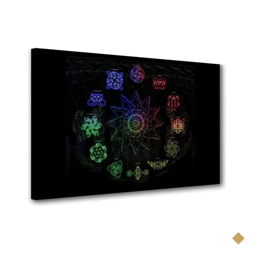Quadro Mandala Verde Atrai Saúde Natureza