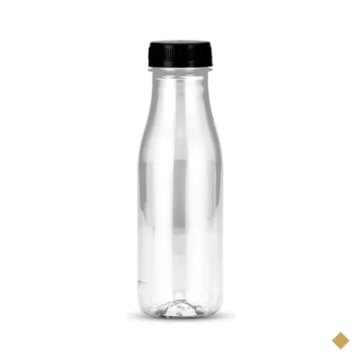 70un Garrafa PET Plástica Transparente com Tampa 300ml G3530 Galvanotek