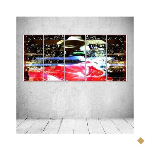 Quadro Decorativo - Girl288 - Composto de 5 Quadros