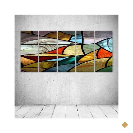 Quadro Decorativo - Glass294 - Composto de 5 Quadros