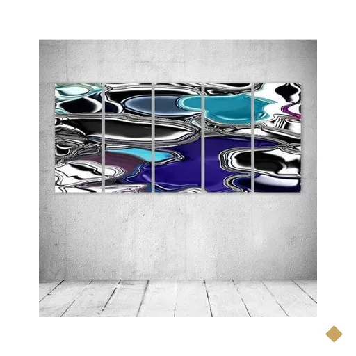 Quadro Decorativo - Glass - Composto de 5 Quadros