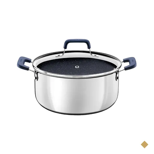 Caçarola Tramontina Romagna Aço Inox Cerâmico Black Stone 20 cm 3,2 L