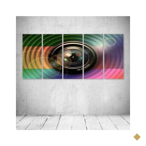 Quadro Decorativo - Lens - Composto de 5 Quadros