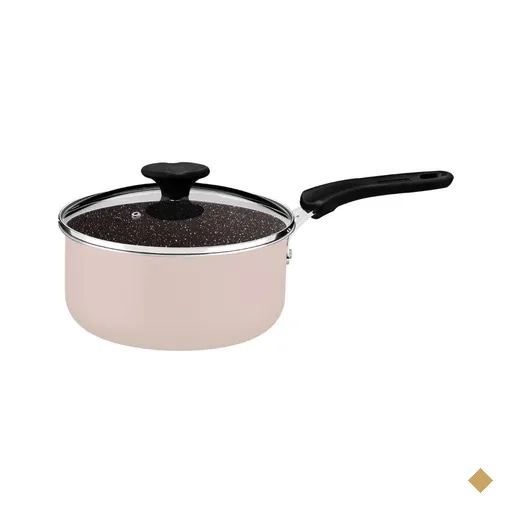 Panela Tramontina Tunis em Alumínio 16 cm 1,35 L Cerâmico Rosa Trufado