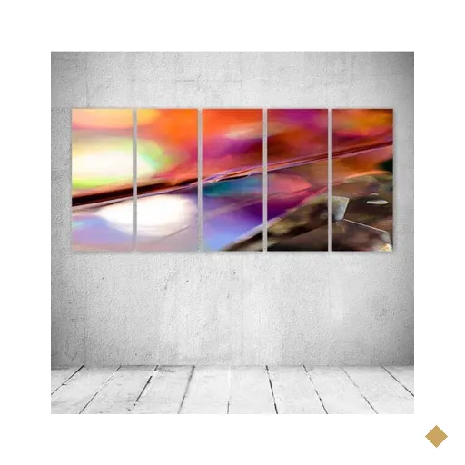 Quadro Decorativo - Macro - Composto de 5 Quadros