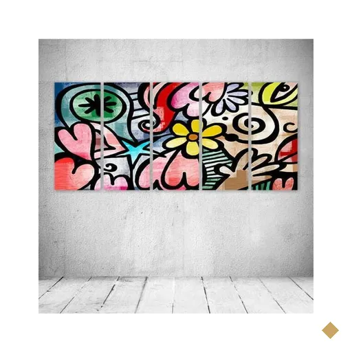 Quadro Decorativo - Modern Art - Composto de 5 Quadros