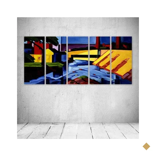 Quadro Decorativo - Painting - Composto de 5 Quadros
