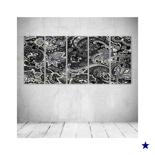 Quadro Decorativo - Pattern Abstract - Composto de 5 Quadros